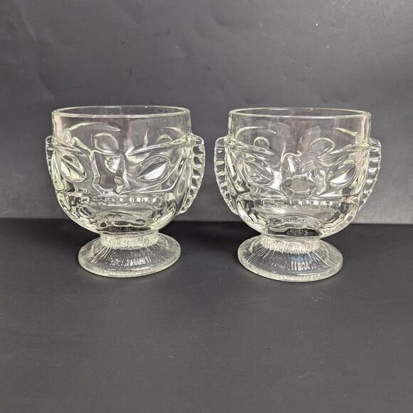 Tiki Glassware Happy Sad face Hawaiian double sided party fun Glass set 2 - Picture 1 of 7